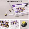 imageEPOMAKER Aula Hero84 HE Wired Hall Effect Keyboard with RGB Lightbox 001mm Adjustable Actuation 8KHz Polling 0125ms Latency Snap Key SOCD Magnetic Gaming Keyboard White TopographicWhitePurple