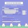 imageEPOMAKER Bunny 134 Keys Cherry Profile PBT Dye Sublimation Keycaps Set for Mechanical Gaming Keyboard Compatible with Cherry Gateron Kailh Otemu MX Structure
