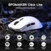 imageEPOMAKER Click Lite Wireless Gaming Mouse 800 to 12000 DPI Adjustable PAW3311 Sensor 500mAh 59g 24GBTUSBC Rechargeable Wireless Mouse with 5 Programmable Buttons for PCMacLinux WhiteWhite