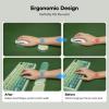 imageEPOMAKER CloudGel Wrist Rest for Keyboard and Mouse 2 Pieces Silicone Wrist Support AntiSlip Rubber Bottom Ergonomic Design Suitable for OfficeComputerLaptopGaming GreenGreen