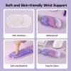imageEPOMAKER CloudGel Wrist Rest for Keyboard and Mouse 2 Pieces Silicone Wrist Support AntiSlip Rubber Bottom Ergonomic Design Suitable for OfficeComputerLaptopGaming GreenPurple