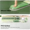 imageEPOMAKER CloudGel Wrist Rest for Keyboard and Mouse 2 Pieces Silicone Wrist Support AntiSlip Rubber Bottom Ergonomic Design Suitable for OfficeComputerLaptopGaming GreenGreen