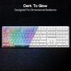 imageEPOMAKER Glintrix PBT Shine Through Keycaps Arris ampamp Keys Backlit Double Shot Cherry Profile 607596Full Size Custom Keyboard Keycaps Set for Mechanical Gaming Keyboard WhiteWhite