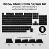 imageEPOMAKER Glintrix PBT Shine Through Keycaps Arris ampamp Keys Backlit Double Shot Cherry Profile 607596Full Size Custom Keyboard Keycaps Set for Mechanical Gaming Keyboard WhiteBlack