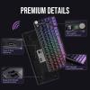 imageEPOMAKER HE75 Mag Wireless Gaming Keyboard with Hall Effect Switch and Changeable Knob Module Rapid Fast Magnetic Keyboard with Adjustable Trigger USBC24GBluetooth RGB Backlit Black PurpleBlack Purple