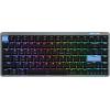 imageEPOMAKER Luma84 Low Profile Aluminum Mechanical Keyboard QMKVIA Programmable TriMode Wireless WinMACLinux Compatible RGB Backlight WhiteampampPurple Gateron LowProfile Red SwitchBlackBlue