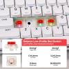 imageEPOMAKER Luma84 Low Profile Aluminum Mechanical Keyboard QMKVIA Programmable TriMode Wireless WinMACLinux Compatible RGB Backlight WhiteampampPurple Gateron LowProfile Red SwitchWhitePurple