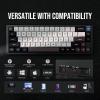 imageEPOMAKER MS68 Wireless Gaming Keyboard with 085 Screen CNC Aluminum Alloy Mechanical Keyboard Bluetooth 5024ghzWired Hot Swappable Black Flamingo Switch