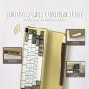 imageEPOMAKER MS68 Wireless Gaming Keyboard with 085 Screen CNC Aluminum Alloy Mechanical Keyboard Bluetooth 5024ghzWired Hot Swappable Yellow Wisteria Linear Switch