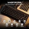 imageEPOMAKER Magforce68 Wired Magnetic Gaming Keyboard with Hall Effect Switch Aluminum Shell Ultra Fast Adjustable Actuation 8K Polling Rate Gateron Magnetic Jade Pro SwitchGateron Magnetic Jade Pro Switch