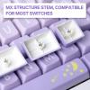 imageEPOMAKER Moonlit Bunny 138 Keycaps Set FiveSide Dye Sublimation MDA Profile Gradient Keys for Mechanical Gaming Keyboard