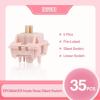 imageEPOMAKER Nude Rosa 40gf Silent Gaming Keyboard Switches 21mm Spring 5Pin PreLubed Switch 35 PCS with PC Case UPE Stem Compatible with MX Keycaps for Mechanical Keyboard Nude RosaNude Rosa