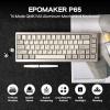 imageEPOMAKER P65 QMKVIA Wireless Aluminum Gaming Keyboard GasketMount Bluetooth24GhzUSBA to C Hot Swappable NKey Rollover for MacPCPSXbox Khaki Wisteria Linear SwitchKhaki