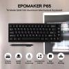 imageEPOMAKER P65 QMKVIA Wireless Aluminum Gaming Keyboard GasketMount Bluetooth24GhzUSBA to C Hot Swappable NKey Rollover for MacPCPSXbox Khaki Wisteria Linear SwitchBlack