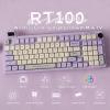 imageEPOMAKER RT100 97 Keys Gasket BT5024GUSBC Mechanical Keyboard with Customizable Display Screen Knob Hot Swappable Socket 5000mAh Battery for WinMacRT100 Grey Wisteria Linear SwitchRT100 Purple