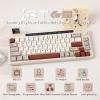 imageEPOMAKER RT65 Wireless TriMode 65 Mechanical Keyboard Hotswap Creamy Custom Gaming Keyboard with Mini Display and Joystick RGB Backlit NKRO Retro Grey Wisteria Linear Switch