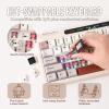 imageEPOMAKER RT65 Wireless TriMode 65 Mechanical Keyboard Hotswap Creamy Custom Gaming Keyboard with Mini Display and Joystick RGB Backlit NKRO Retro Grey Wisteria Linear Switch