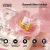 imageEPOMAKER Roseveil Silent Keyboard Switch for Mechanical Gaming Keyboard 30PCS 5pin 32gf PreLubed Linear Silent PC Case LY Stem Compatible with MX Keycaps Roseveil SilentRoseveil Silent