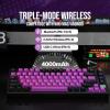 imageEPOMAKER TH80 SE Gasket 75 Mechanical Keyboard NKRO Hot Swappable RGB 24Ghz Bluetooth 50 Wired Gaming Keyboard with PoronEVA Foam 4000mah Battery Black Purple Bluebird Switch