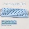 imageEPOMAKER Tide75 QMKVIA Wireless 75 Aluminum Mechanical Keyboard Programmable Creamy Gaming Keyboard Bluetooth24GhzUSBC with FR4 Plate for WinMac Blue Lemon SwitchBlue