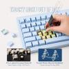 imageEPOMAKER Tide75 Upgraded QMKVIA 75 Wireless Aluminum Mechanical Keyboard HotSwap Creamy Gaming Keyboard with FR4 Plate Bluetooth24GhzUSBC RGB Backlit NKRO BlueBlue