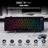 imageEPOMAKER X Aula F65 PRO Wireless Mechanical Gaming Keyboard HotSwap 5Layer Padding Creamy Gasket Knob and ShineThrough PBT Keycap RGB BT24GHzUSBC Black Topographic Icesoul SwitchBlack Topographic