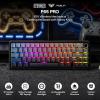 imageEPOMAKER X Aula F65 PRO Wireless Mechanical Gaming Keyboard HotSwap 5Layer Padding Creamy Gasket Knob and ShineThrough PBT Keycap RGB BT24GHzUSBC Black Topographic Icesoul SwitchGradient Grey