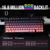 imageEPOMAKER X Aula F75 75 Wireless Gaming Keyboard Bluetooth24GHzUSBC Hot Swappable Creamy Mechanical Keyboard with 5Layer PaddingampampKnob NKRO RGB PinkBlack Pink