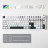 imageEPOMAKER X Aula F99 PRO Wireless Gaming Keyboard with 8000mAh Battery Hot Swappable Creamy Keyboard 24GHzTypeCBT50 NKRO RGB Backlit for WinMacGaming Blue GradientBlackGreyWhite