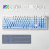 imageEPOMAKER X Aula F99 PRO Wireless Gaming Keyboard with 8000mAh Battery Hot Swappable Creamy Keyboard 24GHzTypeCBT50 NKRO RGB Backlit for WinMacGaming Blue GradientBlue Gradient
