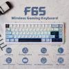imageEPOMAKER x Aula F65 65 Wireless Mechanical Keyboard Hot Swappable Gasket Custom Gaming Keyboard with FiveLayer Padding RGB Backlit Bluetooth24GHzUSBC Black Reaper SwitchLight Blue
