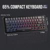 imageEPOMAKER x Aula F65 65 Wireless Mechanical Keyboard Hot Swappable Gasket Custom Gaming Keyboard with FiveLayer Padding RGB Backlit Bluetooth24GHzUSBC Black Reaper SwitchBlack