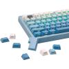 imageEPOMAKER 133Key DoubleShot SidePrinted PBT Keycap Set for Mechanical Gaming Keyboard Compatible with ANSIISO Layout MXClone Switches GateronKailhEpomaker Switch Sky Blue Cherry ProfileSky Blue