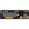 imageEPOMAKER Aula F108 Full Size Wireless Gaming Keyboard with 4000mAh Battery 108 HotSwappable and Programmable Keys NKRO RGB Backlight for WinMacPCAndroid GreyampampYellowGreyYellow