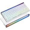 imageEPOMAKER Aula Hero84 HE Wired Hall Effect Keyboard with RGB Lightbox 001mm Adjustable Actuation 8KHz Polling 0125ms Latency Snap Key SOCD Magnetic Gaming Keyboard White TopographicWhite Topographic