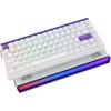 imageEPOMAKER Aula Hero84 HE Wired Hall Effect Keyboard with RGB Lightbox 001mm Adjustable Actuation 8KHz Polling 0125ms Latency Snap Key SOCD Magnetic Gaming Keyboard White TopographicWhitePurple
