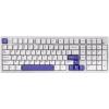 imageEPOMAKER Galaxy100 QMKVIA Wireless Mechanical Keyboard with 8000mAh Battery and Numpad CNC Aluminum Full Size Gaming Keyboard USBCBT5024Ghz White Purple Marble White SwitchWhite Purple