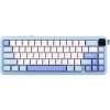 imageEPOMAKER HE65 MEC Wireless Mechanical Keyboard with Screen and Knob 2ms Latency RGB Backlight Gasket Mount Hot Swappable NKey Rollover BlueWhiteBlueWhite