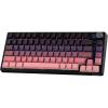 imageEPOMAKER HE75 Wireless Mechanical Keyboard with Metal Knob 4000mAh Battery HotSwappable Gasket Gaming Keyboard with RGB Backlight for MacWin Black PinkBlack Pink