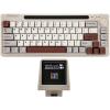imageEPOMAKER RT65 Wireless TriMode 65 Mechanical Keyboard Hotswap Creamy Custom Gaming Keyboard with Mini Display and Joystick RGB Backlit NKRO Retro Grey Wisteria Linear Switch
