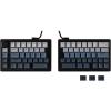 imageEPOMAKER Split70 Wireless Ergonomic Keyboard with QMKVIA and Knob Mechanical Gaming Keyboard with RGB HotSwap Creamy Linear Switch PBT Keycap Mac Modifier Gasket 70 Split Layout BlackBlack