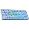 imageEPOMAKER Tide65 QMKVIA Wireless Gaming Keyboard 65 Aluminum Mechanical Keyboard Programmable Creamy Keyboard Bluetooth24GhzUSBC with FR4 Plate for WinMac Black Lemon SwitchBlue