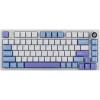 imageEPOMAKER x LEOBOG Hi75 Aluminum Alloy Wired Mechanical Keyboard Programmable GasketMounted Gaming Keyboard with ModeSwitching Knob Hot Swappable NKRO RGB White Purple Nimbus V3 SwitchWhite Purple  Cherry Profile