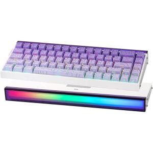 imageEPOMAKER Aula Hero 68 HE Wired Magnetic Gaming Keyboard 001mm Adjustable Actuation Rapid Hall Effect Switch 8kHz Polling 5Layer Sound Dampening RGB Box ampamp Backlight PurplePurple