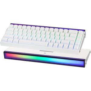 imageEPOMAKER Aula Hero 68 HE Wired Magnetic Gaming Keyboard 001mm Adjustable Actuation Rapid Hall Effect Switch 8kHz Polling 5Layer Sound Dampening RGB Box ampamp Backlight PurpleWhite