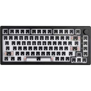imageEPOMAKER Aura75 75 Mechanical Keyboard Kit Hot Swappable Custom Keyboard Kit 24GhzBluetooth 50USBC Wired Wireless Gaming DIY Kit with Silicone Pad RGB Backlight for WinMacGaming Black