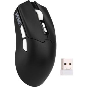 imageEPOMAKER Click Lite Wireless Gaming Mouse 800 to 12000 DPI Adjustable PAW3311 Sensor 500mAh 59g 24GBTUSBC Rechargeable Wireless Mouse with 5 Programmable Buttons for PCMacLinux WhiteBlack