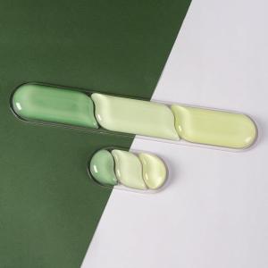 imageEPOMAKER CloudGel Wrist Rest for Keyboard and Mouse 2 Pieces Silicone Wrist Support AntiSlip Rubber Bottom Ergonomic Design Suitable for OfficeComputerLaptopGaming GreenGreen