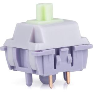 imageEPOMAKER Dawn Pink 38gf Linear Mechanical Keyboard Switch 5 Pins Switch Set with POM Stem Translucent PC Housing 30 Pieces for Gaming DIY KeyboardWisteria Linear