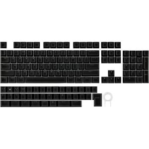 imageEPOMAKER Glintrix PBT Shine Through Keycaps Arris ampamp Keys Backlit Double Shot Cherry Profile 607596Full Size Custom Keyboard Keycaps Set for Mechanical Gaming Keyboard WhiteBlack